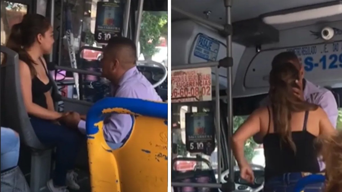 VIDEO ¡Amor microbusero! Chofer de urbano le pide matrimonio a su pareja arriba del camión