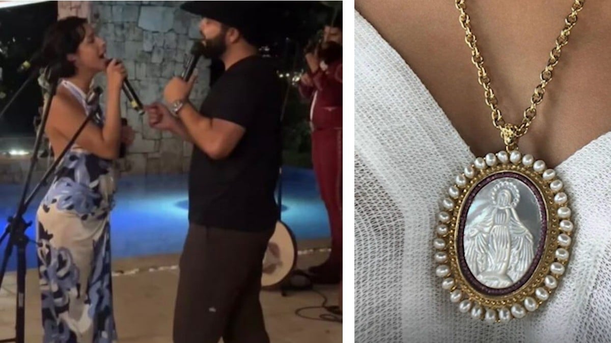 Ángela Aguilar y la medalla misteriosa. ¿Indicio de bebé en camino?