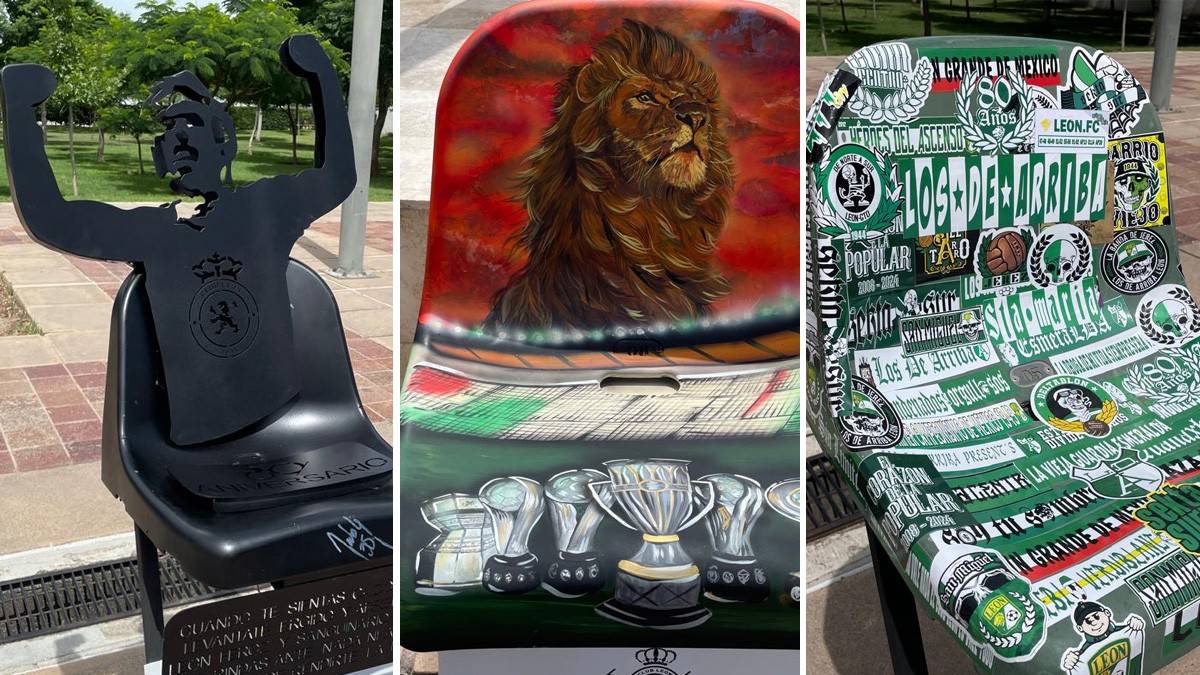 ¡Historia pura! Así es la exposición de butacas conmemorativas del Club León