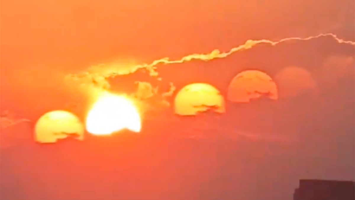 VIDEO ¿Captaron siete soles en el cielo?, ocurrió en esta ciudad y esta es la explicación