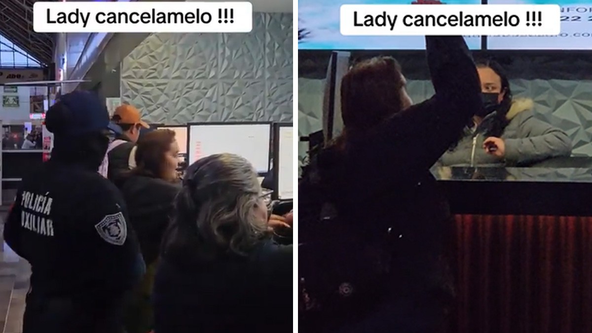 Surge 'Lady Cancélamelo': Mujer exige cancelación y arma alboroto en central de autobuses