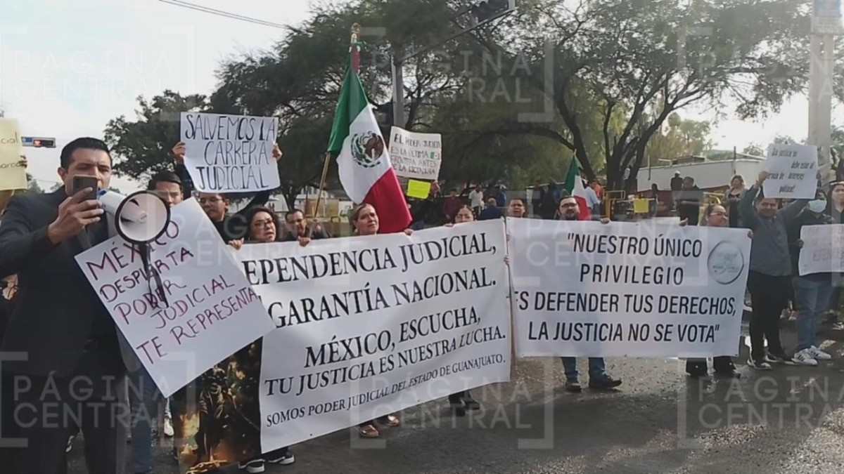 Se manifiestan jueces guanajuatenses contra reforma al Poder Judicial