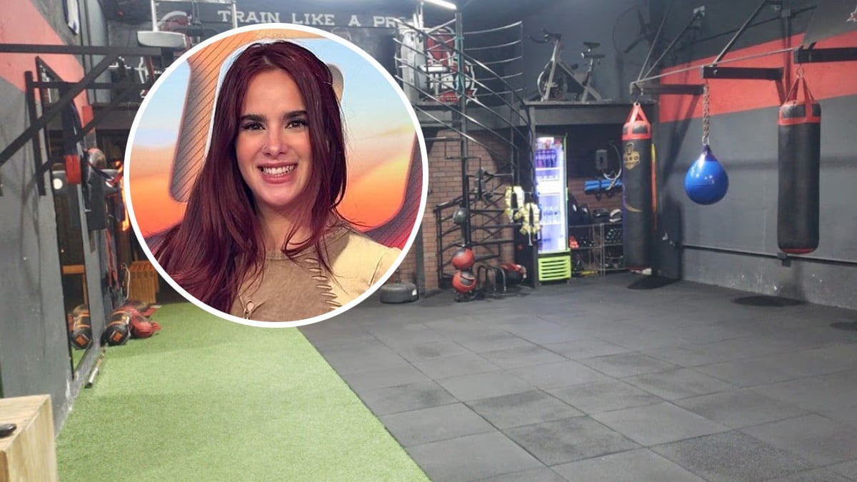 FOTOS ¡Indignante! Escuela de boxeo coloca fotos de Gala Montes en sus costales de box