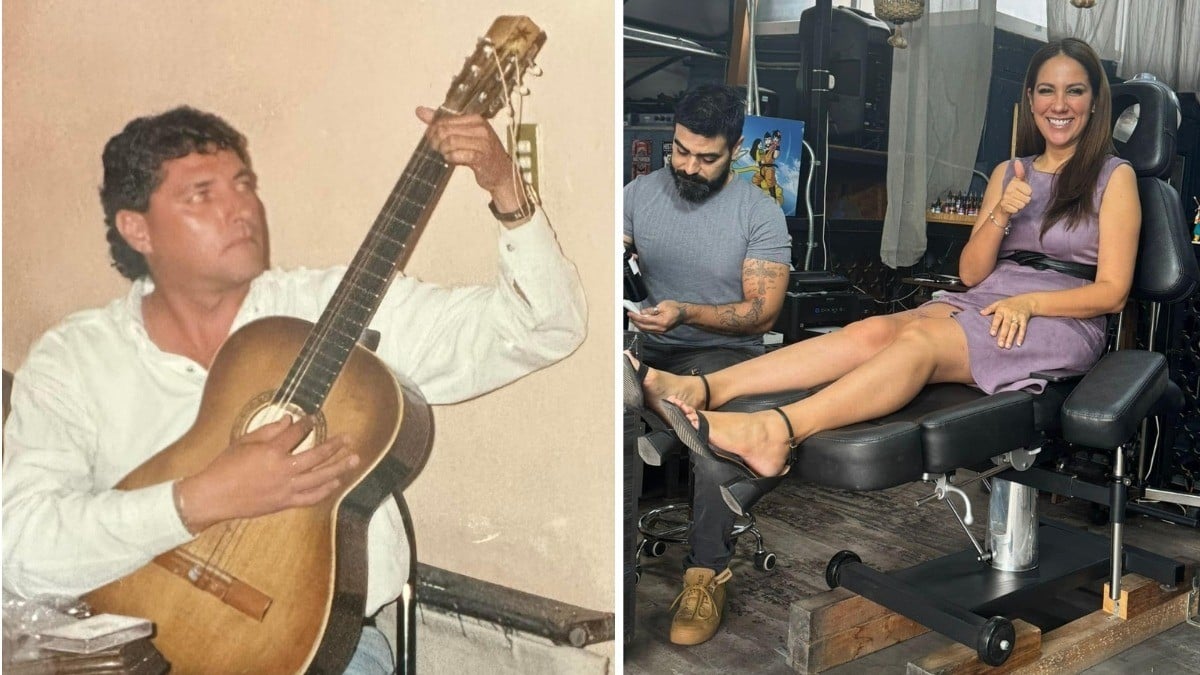 “Te llevo tatuado en mi piel“ Libia García se tatúa en honor a su papá