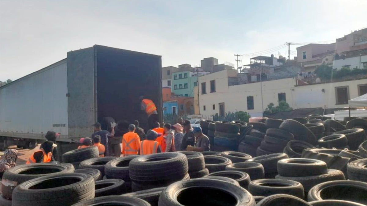 Guanajuato retira 10% más llantas que en 2023, alcanzando 863 toneladas
