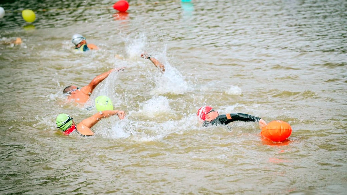 Triatlón Aquaman se lleva a cabo en la Presa de la Olla de Guanajuato Capital