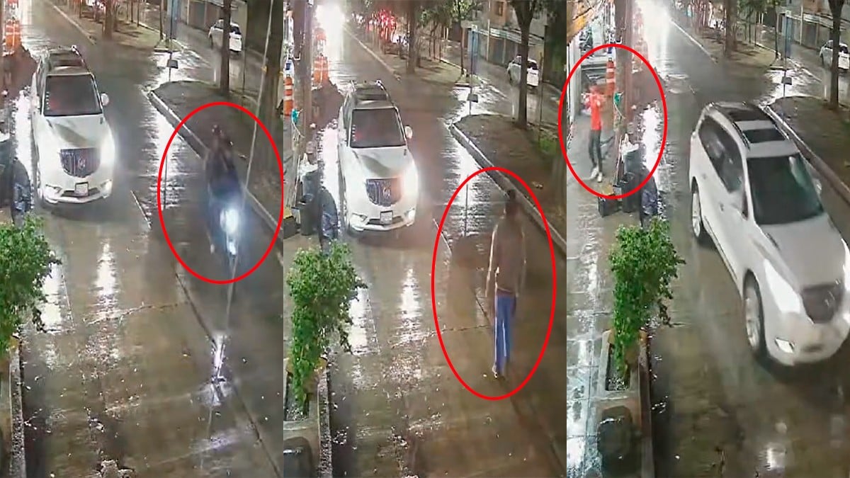 VIDEO Captan robo de camioneta en León; joven es bajado a punta de pistola