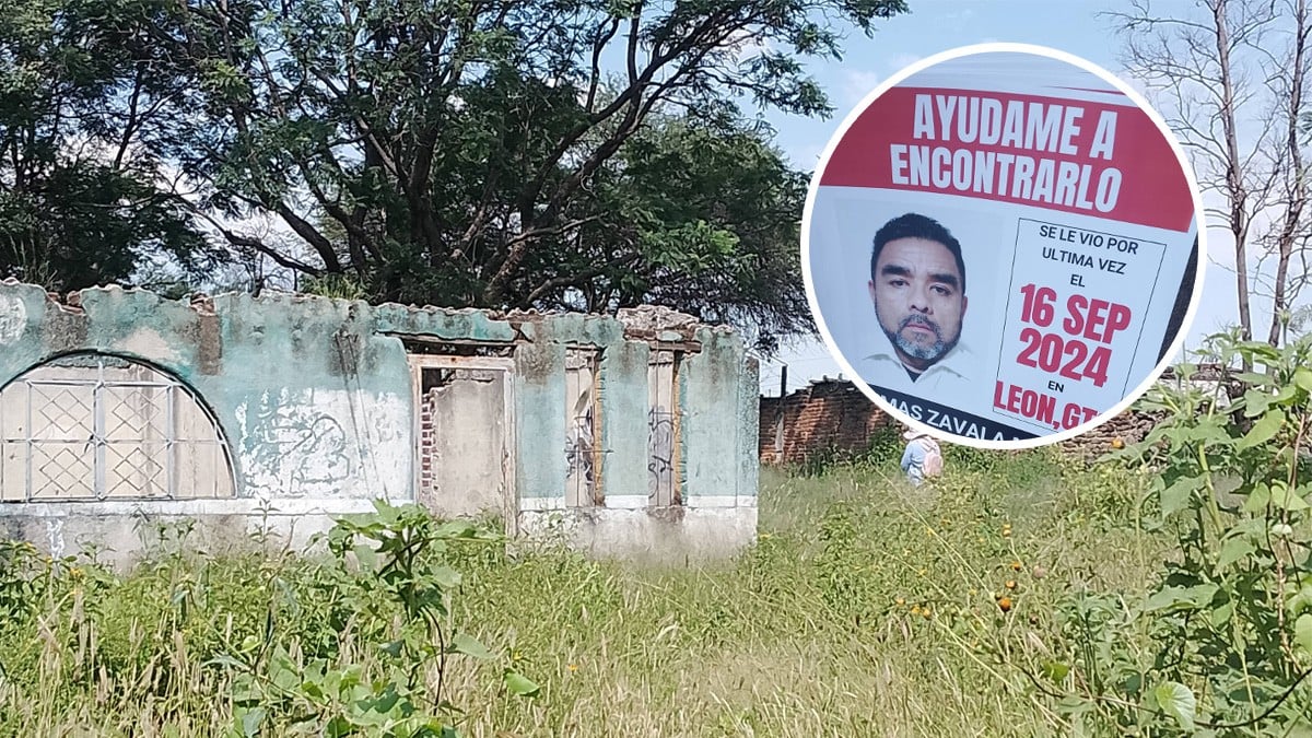 En caminos llenos de lodo y casas abandonadas de León, buscan a Tomás Zavala