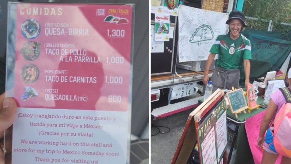 VIDEO Japonés abre puesto de comida mexicana en Kioto para poder viajar a México