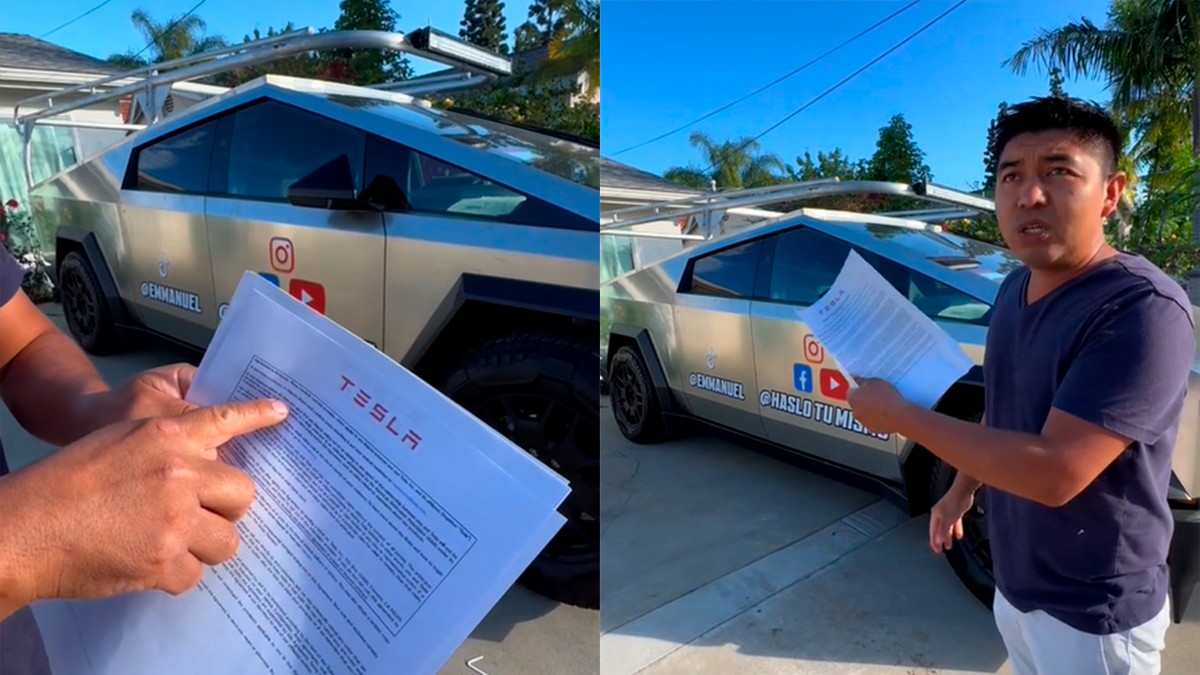 VIDEO Migrante latino se compra una Cybertruck, la modifica y ahora Tesla le exige 9mdp