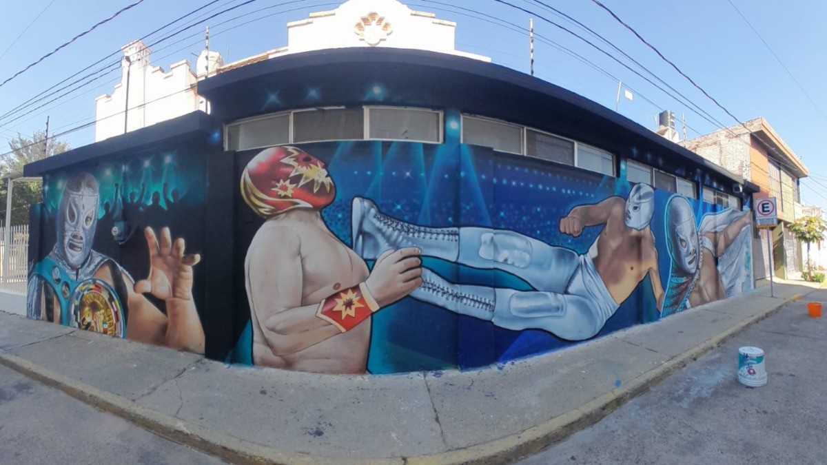 ¡Homenaje leonés! Plasman a El Hijo del Santo en gran mural
