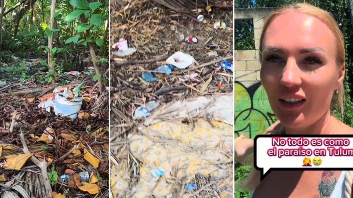 '¡Tulum es un basurero!' Extranjera se hace viral al exhibir la contaminación en la playa