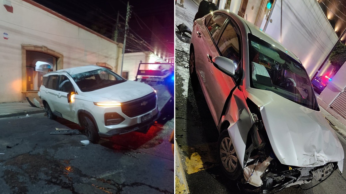 VIDEO Captan aparatosa volcadura en Centro de León, conductor iba a exceso de velocidad