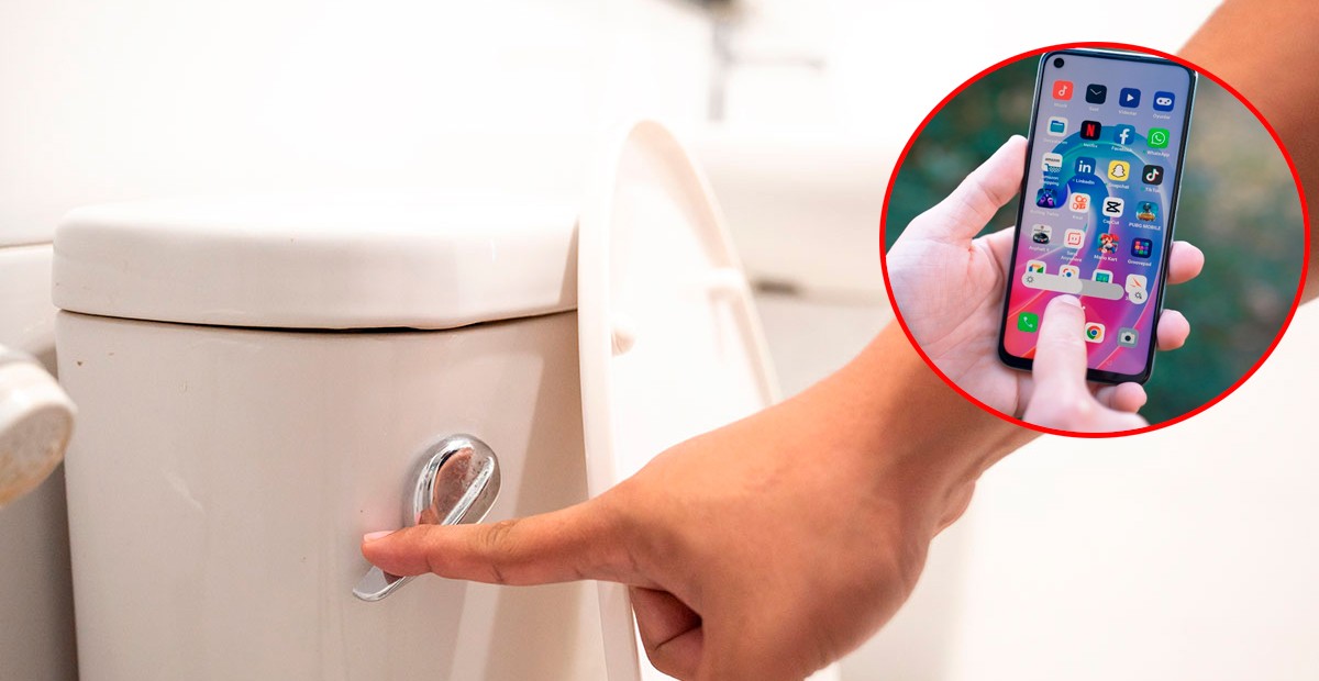 ¿Usar el celular mientras estás en el baño es malo para la salud? Esto es lo que sabemos