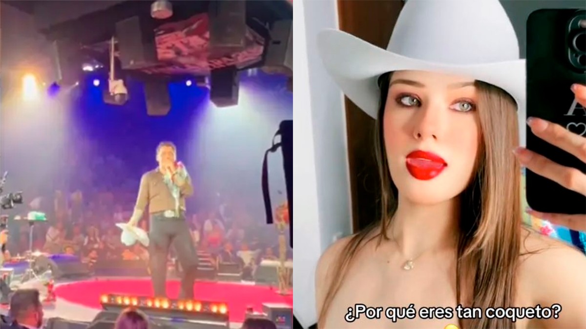 VIDEO ¿Ojo alegre? Señalan a Christian Nodal de coquetear con una fan en pleno concierto