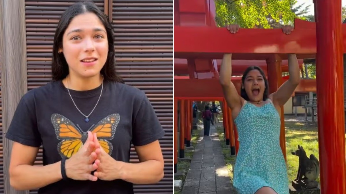 VIDEO Influencer indigna a una nación al hacer ejercicio en un símbolo sagrado