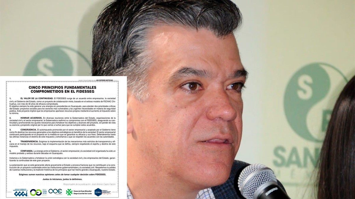 Empresarios exigen mantener el Fidesseg y honrar los acuerdos