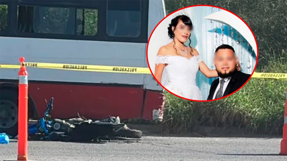 Tráiler atropella a pareja en motocicleta que iba al gimnasio; él muere y ella está grave