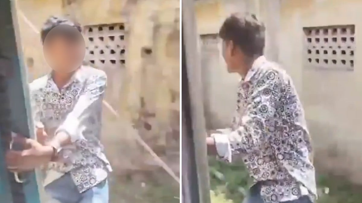 VIDEO Joven grababa un TikTok en un tren en movimiento, pero se impacta con un poste