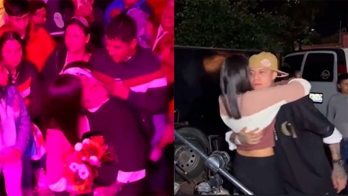 VIDEO ¿Santa Fe Klan tiene nueva novia?, captan al rapero bailando y besando a una joven