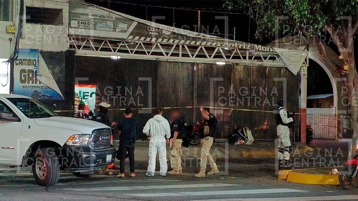 Atacan taller de mecánico y dejan al menos dos trabajadores muertos en el lugar