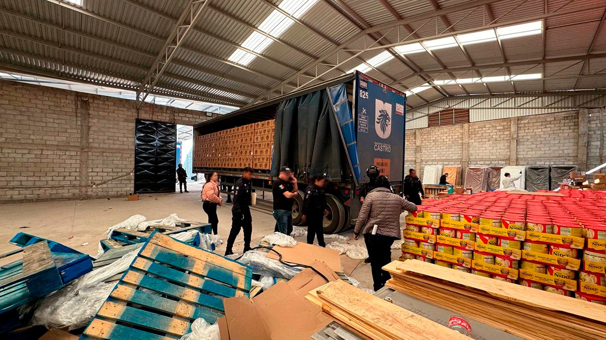 Aseguran mercancía presuntamente robada con un valor superior a un millón de pesos