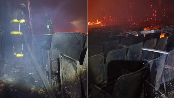 Incendio en Prepa Oficial de León consume auditorio por completo