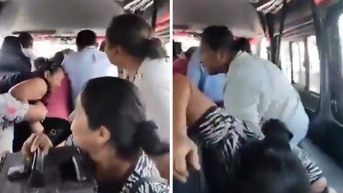 VIDEO 'Agáchate, agáchate': pasajeros del transporte público quedan en medio de balacera