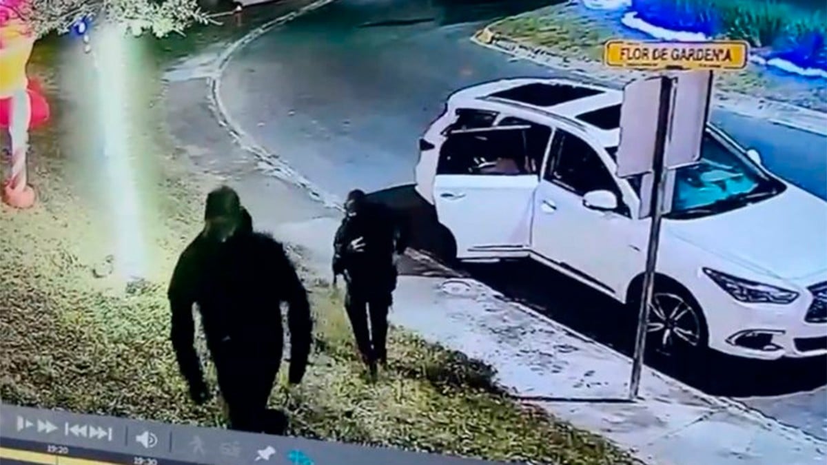 VIDEO Captan a mujer frustrando un intento de robo en su casa con esta valiente acción