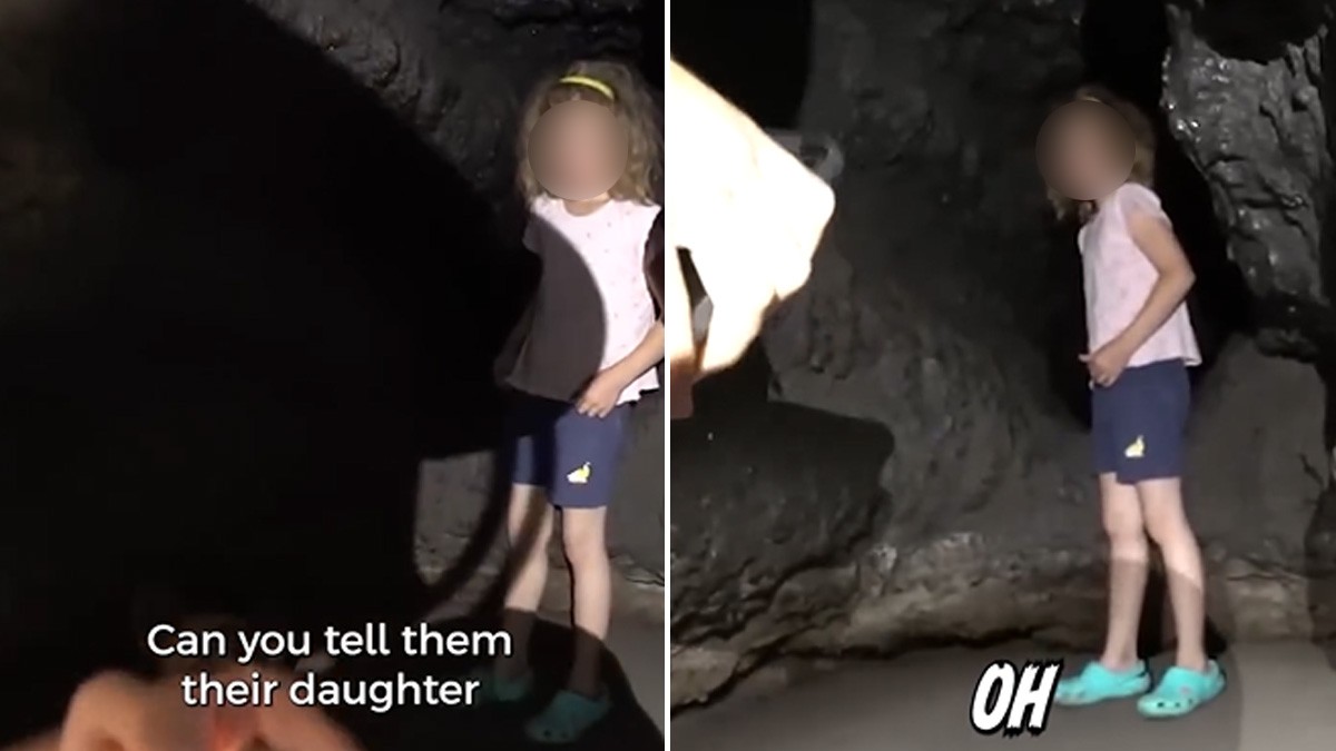 VIDEO Youtuber exploraba una caverna y encuentra a una niña pequeña en la oscuridad