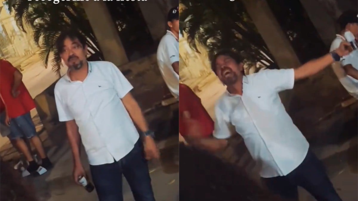 VIDEO Fue por su hija, pero terminó cantando ‘La gata bajo la lluvia’ y uniéndose a la fiesta