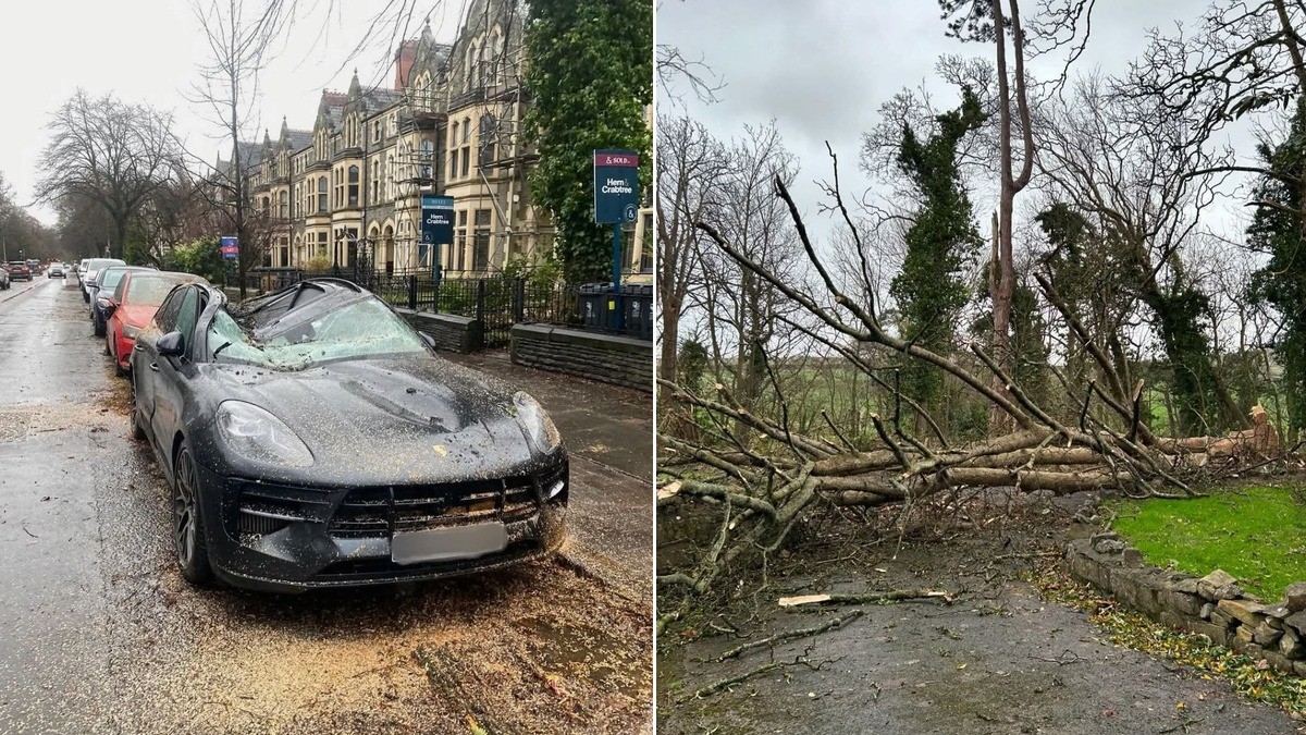Fuerte tormenta deja a oscuras y sin trenes al Reino Unido