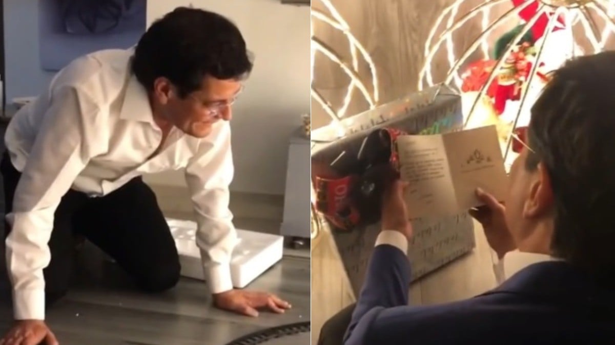 VIDEO Regalan a su papá el juguete que siempre quiso de niño y conmueven a miles en redes