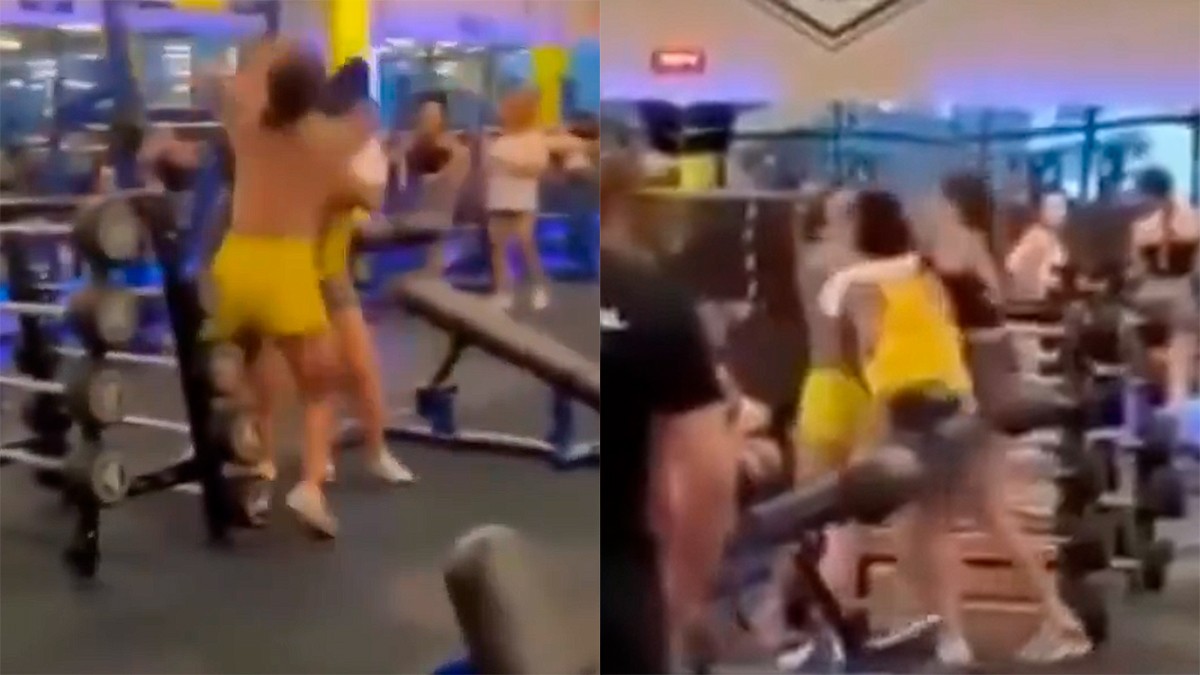 VIDEO Captan a tres mujeres peleando en un gimnasio por el uso de aparatos