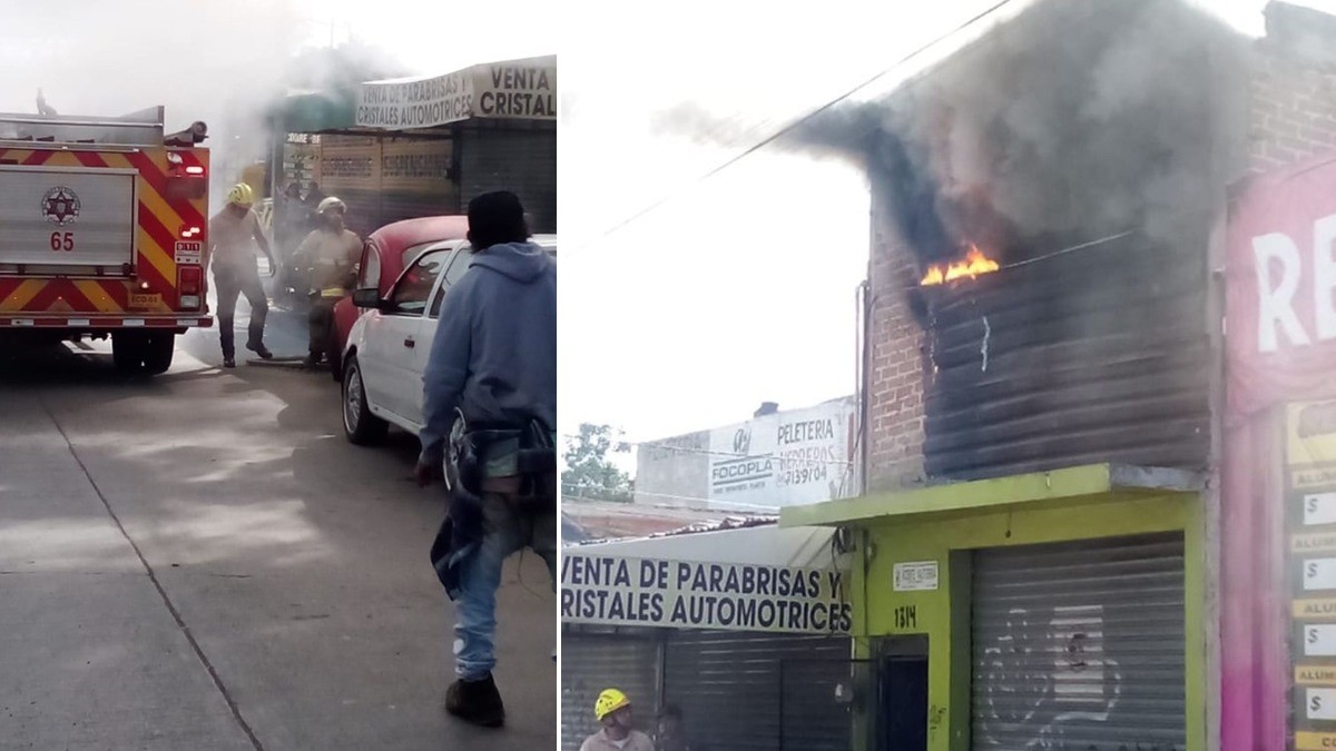 Arde taller de zapatos en El Coecillo, consume máquinas y materia prima