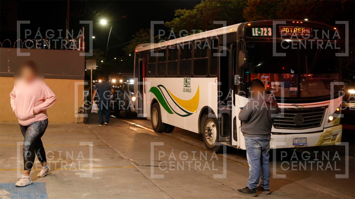 Camión urbano es atacado con balines en colonia Desarrollo El Potrero