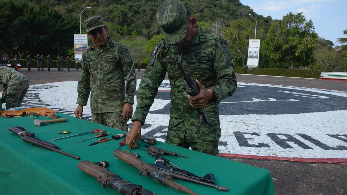Aseguran en México 8.6% de armas ilegales