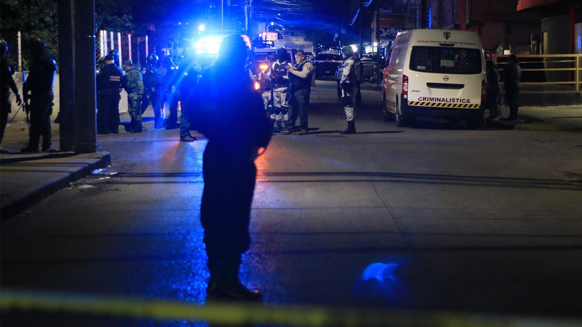 Masacran a 5 en bar de Villahermosa