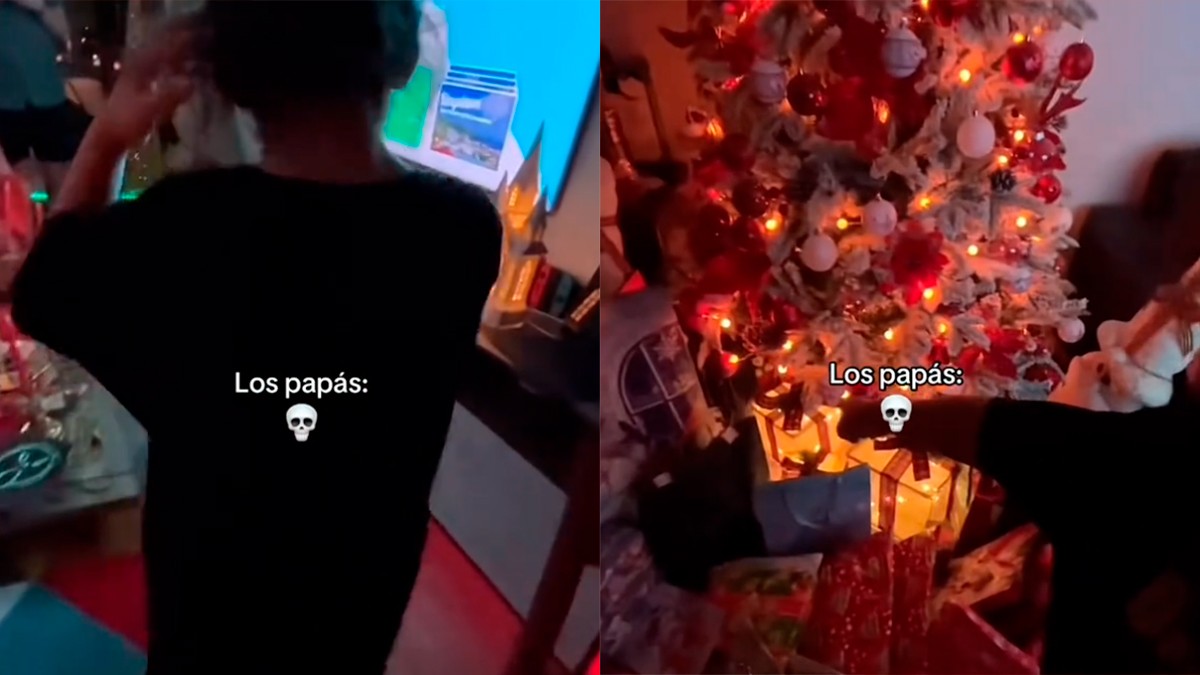 VIDEO Con su celular, niña captura la llegada de los Reyes Magos a su casa
