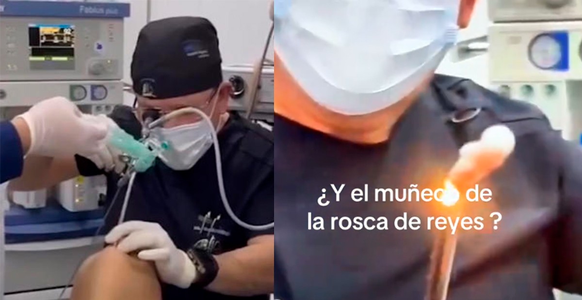 VIDEO Joven acaba en el hospital por tragarse el muñeco de la Rosca de Reyes