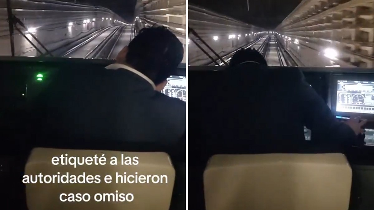 VIDEO Captan a conductor del transporte público presuntamente borracho y cabeceando