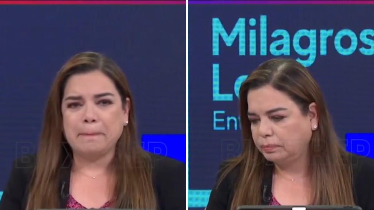 VIDEO Conductora recibe la noticia de la muerte de su padre en medio de programa en vivo