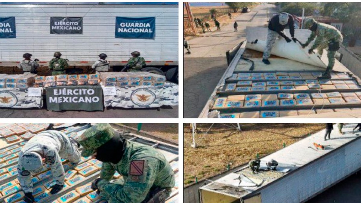 VIDEO Aseguran tráiler con 323 kilogramos de presunta cocaína en Celaya