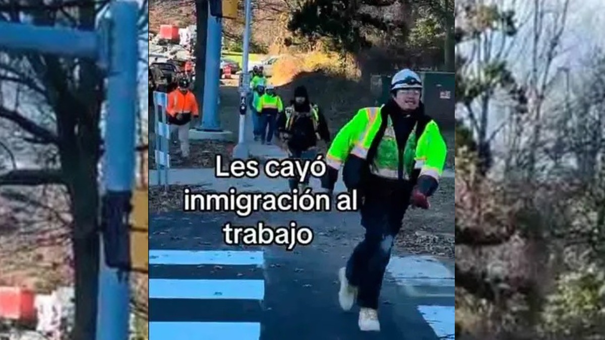 VIDEO ¡Les cae la 'migra'! Captan a migrantes indocumentados al huir de su trabajo