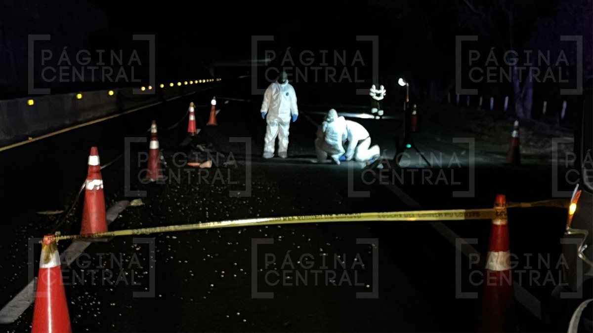 Hombre muere atropellado por un tractocamión en la autopista León-Aguascalientes