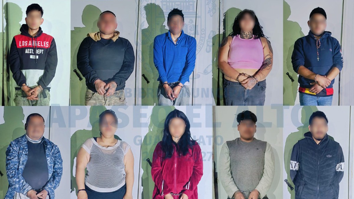 Policía detiene a 14 personas con armas largas y una granada en un operativo de seguridad