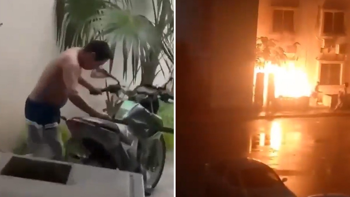 VIDEOS Perro quería morder a mujer, ella reclama al dueño y terminan incendiando su casa