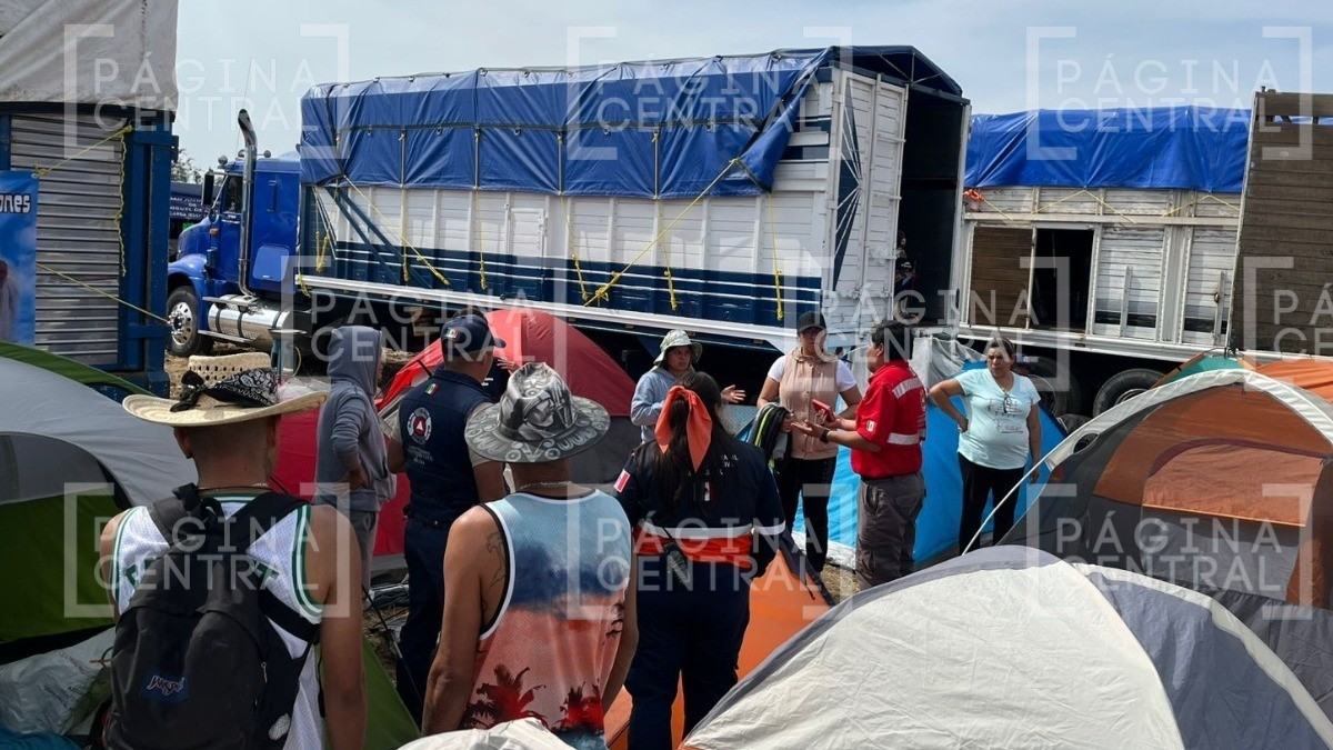 Peregrinos cocinaban en campamento, pero flamazo alcanzó a familia, incluyendo a un niño