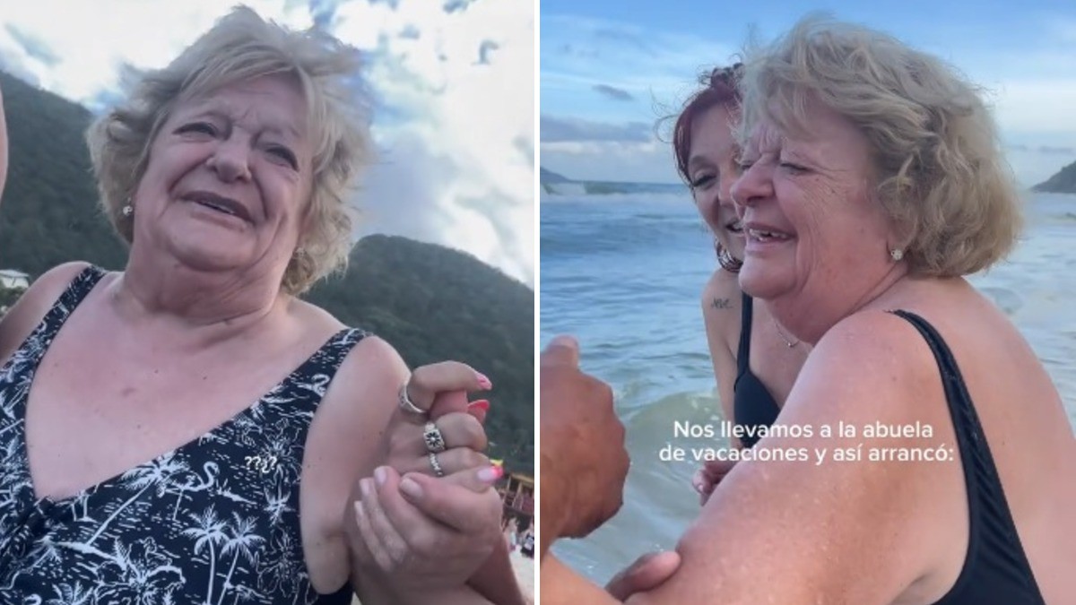 VIDEO Abuelita se hace viral al ponerse ebria por primera vez durante sus vacaciones