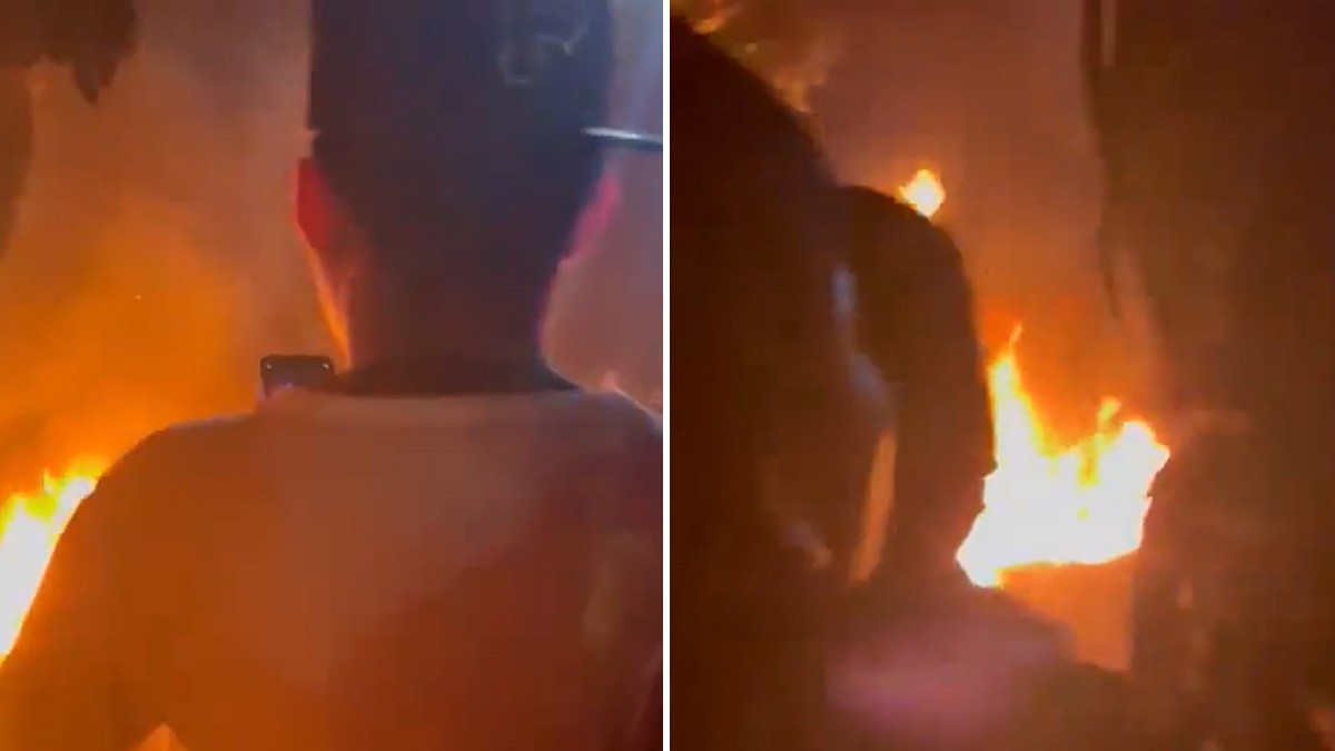 VIDEO Hombre asesina a mujer a machetazos, pero pobladores lo capturan y lo queman vivo